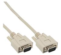 InLine 20281 Cavo VGA, Sub-D 15Pin Maschio a Sub-D 15Pin Maschio, 3 m, Beige