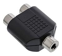 InLine 20307 Adattatore Audio con Presa Jack, Nero