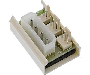 InLine 20316 Multi Port Panel, 2 Ventole, 3Pin, 12V, Moltiplicatore Porte Alimentazione, Nero