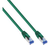 InLine 20399 Cavo Patch Lan, S/Ftp, Cat.6A, 500Mhz, Guaina Halogenfree, 1 m, Verde