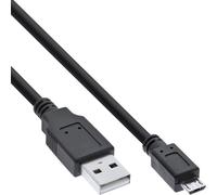 InLine 20440 Cavo Micro USB 2.0, Type-A Maschio a Type Micro-B Maschio, 1 m, Nero