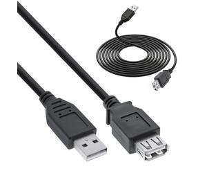InLine 20466 Cavo USB 2.0, Prolunga, Type A, Maschio/Femmina, 3M Nero