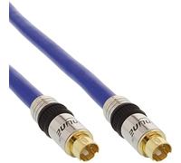 InLine 20577 Cavo S-Vhs, Mini Din 4Pin Maschio Dorato, 7 m, Blu