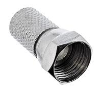 InLine 20597 Spina SAT F-Type Volante per Cavi Coassiali con Diametro Esterno da 7.5 mm, Nero