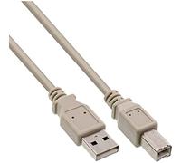 InLine 20648 Cavo USB 2.0, Type a Maschio a Type B Maschio, 1.8M, Bulk Beige