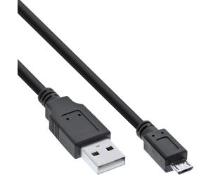 InLine 20651 Cavo Micro USB 2.0, Type-A Maschio a Type Micro-B Maschio, 1.8 m, Nero