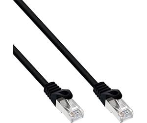 InLine 20744 Cavo Patch Lan, Sf/Utp, Cat.5E, 50 m, Nero