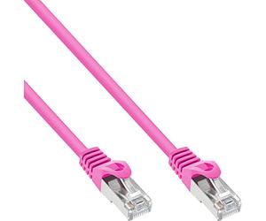 InLine 20814 Cavo Patch Lan, Sf/Utp, Cat.5E, 20 m, Rosa