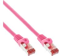 InLine 20832 Cavo Patch LAN, S/FTP Pimf, Cat.6, 250 MHz, Guaina PVC, Cu 100% Rame, 0.25M Rosa