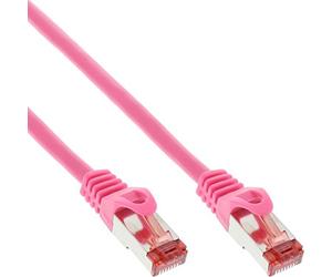 InLine 20832 Cavo Patch LAN, S/FTP Pimf, Cat.6, 250 MHz, Guaina PVC, Cu 100% Rame, 0.25M Rosa