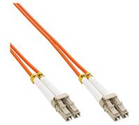 InLine 20835 Cavo Bretella Fibra Ottica Duplex, LC/LC, 50/125µm, OM2, 7M Nero