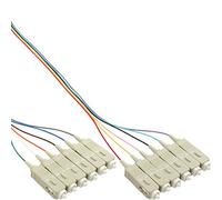 InLine 20947 Fibra Ottica Simplex, Giunzione a Fusione, Set 12 Pezzi, SC 50/125µm, Om3, 2 m, Nero