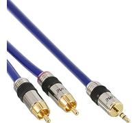 INL InLine® Cavo Audio Jack 3,5mm maschio a 2x RCA maschio, 20m, schermato, dor