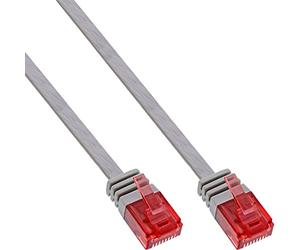 InLine 21082 Cavo Patch Lan Piatto, U/Utp, Cat.6, 7 m, Grigio