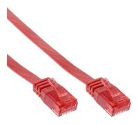 InLine 21088 Cavo Patch Lan Piatto, U/Utp, Cat.6, 7 m, Rosso