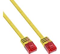 InLine 21092 Cavo Patch Lan Piatto, U/Utp, Cat.6, 1 m, Giallo