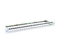 INL Patch Panel 19" 1U Cat.6A 24-porte, per Snap-In Keystone