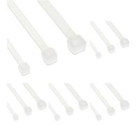 InLine 21146 Fascette per Cablaggio, 250 x 3.6 mm, 100 Pezzi, Trasparente (Confezione da 5)