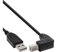 InLine 21292 Cavo USB 2.0, Type a Maschio a Type B Maschio Angolato V/Basso, 2M Nero