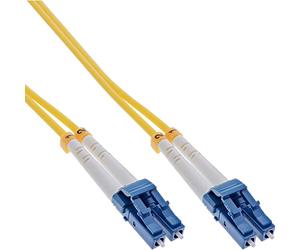 InLine 21340 Cavo Bretella Fibra Ottica Duplex, LC/LC, 9/125µm, Os2, 15M Nero