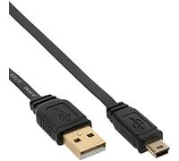 InLine Cavo USB 2.0 21463 - Piatto Type-A maschio a Mini-B 5 poli, 2 m, Nero