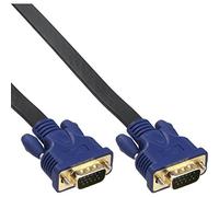 INL InLine® Cavo S-VGA Sub-D 15pin HD maschio / maschio, 10m, Piatto, schermato