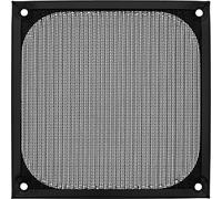 InLine 21562 Griglia per Ventola con Filtro in Alluminio, 120 x 120 mm, Nero