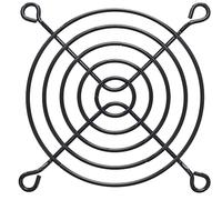 InLine 21568 Griglia per Ventola in Metallo, 80 x 80 mm, Nero