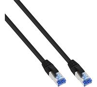 InLine 21625 Cavo Patch LAN, S/FTP, Cat.6A, 500Mhz, Guaina Halogenfree, 0.5 m, Nero