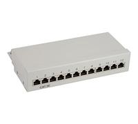 INL InLine® Patch Panel Cat.5e, 12-porte, installazione tavolo/parete, grigio c
