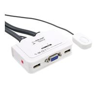 INL InLine® KVM Switch, 2 porte, USB VGA, Audio, all-in-one