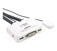 InLine KVM Switch, 2 porte, USB DVI, Audio, all-in-one