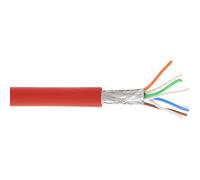 Inline Inline Matassa Cavo Cat.6a, S/ftp(pimf), Cu, Halogenfree, Rosso, 100m T_0
