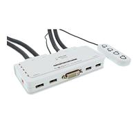 InLine KVM Switch, 4 porte, USB DVI, Audio, all-in-one