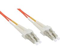 InLine 21992 Cavo Bretella Fibra Ottica Duplex, LC/LC, 62.5/125µm, OM1, 3M Nero