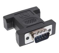 InLine 22130 Adattatore Mini-Gender-Changer, Sub-D 9Poli Maschio a Sub-D 9Poli Maschio, Nero