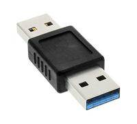 InLine 22133 Adattatore USB 3 Type-A Maschio a USB 3 Type-A Maschio, Nero