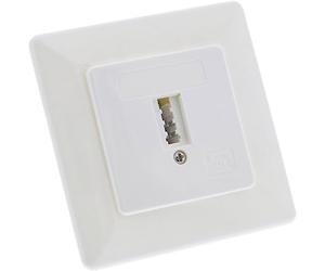 InLine 22251 Presa Muro Tae-F per Applicazioni ad Incasso, Nero