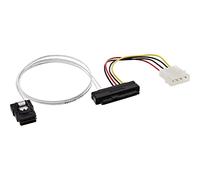 InLine Cavo Mini SAS 22321 SFF-8087 a SFF-8482 con alimentazione 0,5 m Nero