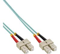 InLine 22409 Cavo Bretella Fibra Ottica Duplex, SC/SC, 50/125µm, OM3, 25M Nero