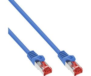 InLine 23266 Cavo Patch Lan, S/Ftp, Cat.6, 250Mhz, 1 m, Blu