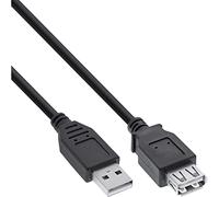 InLine 23303 Cavo USB 2.0, Prolunga, Type A, Maschio/Femmina, 5M Nero