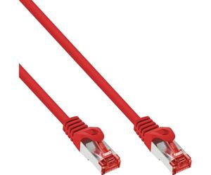 InLine 23410 Cavo Patch Lan, S/Ftp, Cat.6, 250Mhz, 0.5 m, Rosso