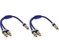 InLine 23593 Cavo Audio Sdoppiatore, Nero (Confezione da 2)