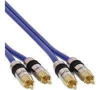INL InLine® Cavo Audio 2x RCA maschio / maschio, 25m, schermato, dorato, PREMIU
