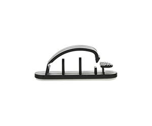 InLine 24223 Cavo con Base Autoadesiva, 10 Pezzi, Nero