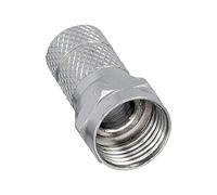 InLine 24601 Spina SAT F-Type Volante per Cavi Coassiali con Diametro Esterno da 8.2 mm, 10 Pezzi, Nero