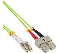 InLine® 24801 Cavo Duplex, LC/Sc 50/125µm, Fibra Ottica Om5, 10 m, Nero