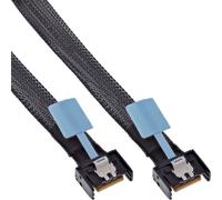 InLine MCIO 27662B - Cavo dati PCIe 5.0 con spina MCIO x4, compatibile con SAS ed Ethernet, colore: Nero