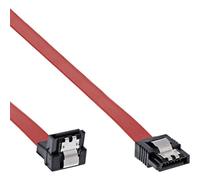 InLine 27707V - Cavo di Collegamento SATA ad Angolo, con Linguetta di Sicurezza, 0,7 m